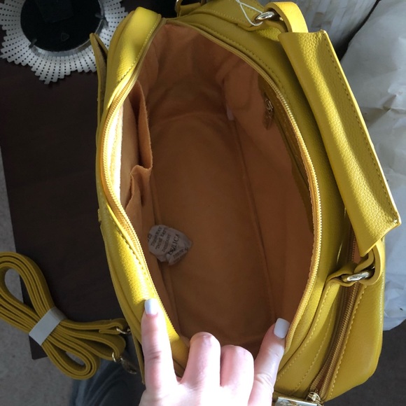 Double Zip Equestrian Satchel & Crossbody Bag (Y) - Picture 4 of 8